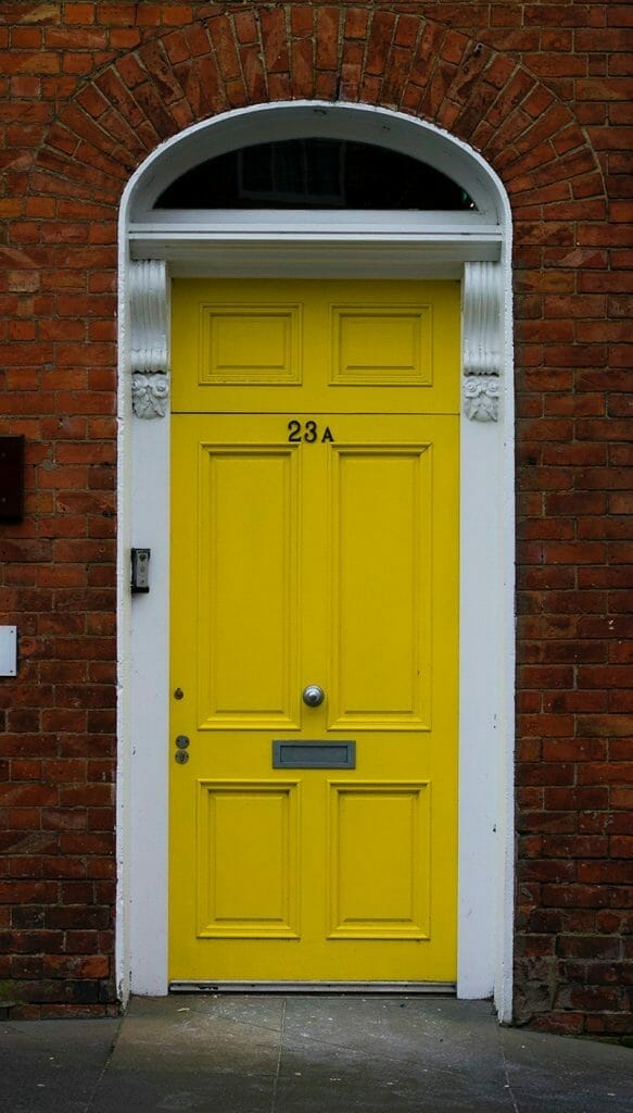 Yellow front door color