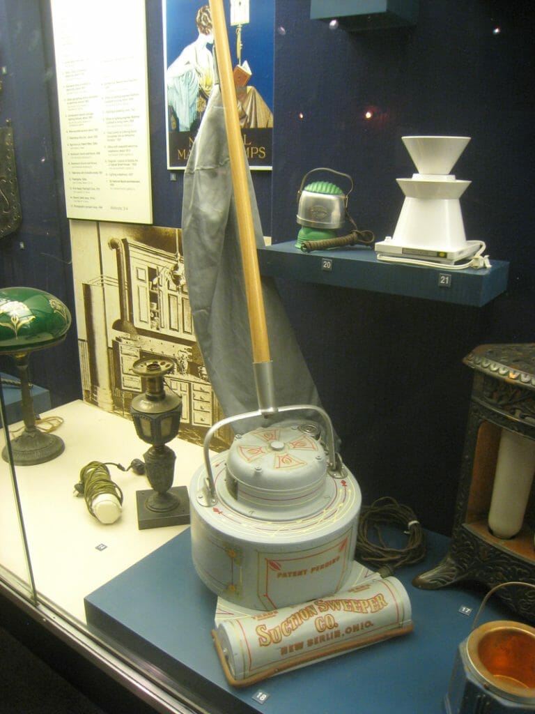 an early electric vacuum cleaner